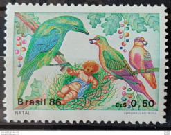 C 1530 Brazil Stamp Christmas Religion Birds 1986 - Ongebruikt