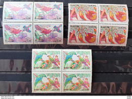 C 1530 Brazil Stamp Christmas Religion Birds 1986 Block Of 4 Complete Series - Unused Stamps