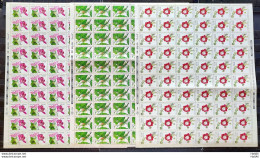 C 1523 Brazil Stamp Flora Flowers 1986 Sheet Complete Series - Unused Stamps