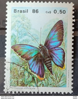 C 1512 Brazil Stamp Butterfly Insects 1986 Circulated 1 - Gebraucht