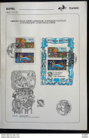 Brochure Brazil Edital 1986 22 Cordel Literature With Stamp Block CBC RJ - Storia Postale