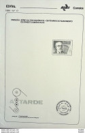 Brochure Brazil Edital 1986 17 Ernesto Simoes Filho Journalism Without Stamp - Briefe U. Dokumente