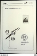 Brochure Brazil Edital 1986 14 Federal Radiodifuse Radio Comunicação Without Stamp - Brieven En Documenten