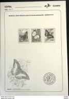 Brochure Brazil Edital 1986 07 Insect Butterflies Fauna Without Stamp - Brieven En Documenten