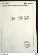 Brochure Brazil Edital 1986 04 Historical Heritage Without Stamp - Brieven En Documenten