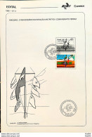 Brochure Brazil Edital 1986 03 Commander Ferraz Antartide Antarctica Flag With Stamp CBC RJ - Brieven En Documenten