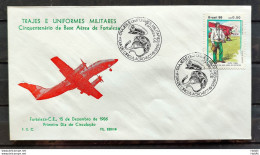 Brazil Envelope PVT FIL 23B 1986 Costumes And Military Uniforms CBC CE - FDC