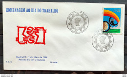 Brazil Envelope PVT FIL 004 1986 Labor Day Economy CBC Brasília - FDC