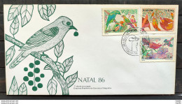 Brazil Envelope FDC 408 1986 Christmas Religion CBC BSB 02 - FDC