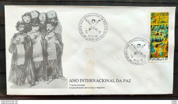 Brazil Envelope FDC 403 1986 International Year Of Peace CBC BSB 01 - FDC