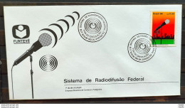 Brazil Envelope FDC 402 1986 Radiodifusion Communication CBC RJ 01 - FDC