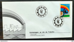 Brazil Envelope FDC 392 1986 Labor Day Economy CBC Brasília 02 - FDC