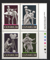 1989 Performing Arts   Se-tenant Block Of 4 Sc 1252-5 - Unused Stamps