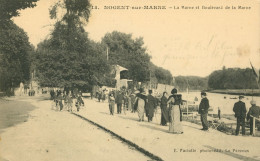 94)   NOGENT Sur MARNE -  La Marne Et Boulevard De La Marne - Nogent Sur Marne