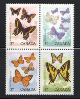 1988  Butterflies   Se-tenant Block Of 4 Sc 1213a MNH - Neufs