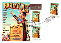 12-5-2024 (4 Z 48) Australia Music Maxicard - Big Day Out - Unusual ! + Additional Pair Matching Stamps & Postmark - Maximumkarten (MC)