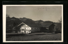 Foto-AK Übersee, Gasthaus Westerbuchberg 1929  - Otros & Sin Clasificación