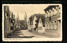 AK Hassloch /Pfalz, Strasse Mit Gasthaus  - Hassloch