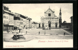 Cartolina Firenze, Piazza E Chiesa Du S. Croce  - Firenze