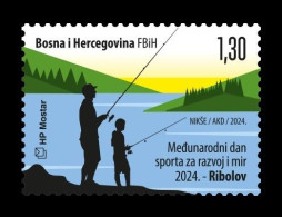 Bosnia And Herzegovina (Croatian) 2024 Mih. 652 Sport Fishing MNH ** - Bosnia Herzegovina