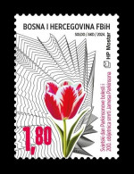 Bosnia And Herzegovina (Croatian) 2024 Mih. 653 Medicine. World Parkinson's Day. Flowers. Tulip MNH ** - Bosnia Herzegovina