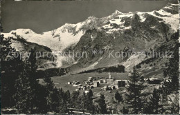 12018806 Saas-Fee Panorama Mit Alphubel Taeschhorn Dom Lenzspitze Walliser Alpen - Autres & Non Classés