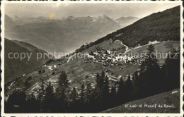 12018726 St Luc Et Massif Du Rawil Alpenpanorama St-Luc - Altri & Non Classificati