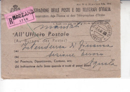 ITALIA  1948 - Raccomandata PTT  Con Annulli Ben  Visibili - 1946-60: Poststempel