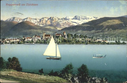 12016416 Rapperswil SG Am Zuerichsee Segelboot Alpenpanorama Rapperswil SG - Andere & Zonder Classificatie