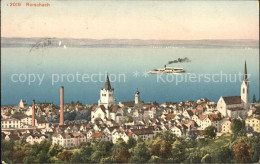 12015966 Rorschach Bodensee Blick Ueber Die Stadt Dampfer Rorschach - Autres & Non Classés