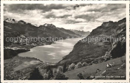 12015926 Wallensee Blick Von Der Luesis Aus Alpenpanorama Walenstadt - Otros & Sin Clasificación