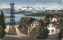 12012636 Uetliberg Zuerich Restaurant Uto Kulm Aussichtsturm Zuerichsee Alpenpan - Otros & Sin Clasificación