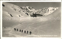 12009216 Grand Saint Bernard Lac Et Hospice En Hiver Skitour Grand Saint Bernard - Altri & Non Classificati