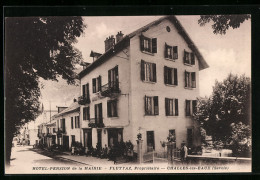 CPA Challes-les-Eaux, Hotel-Pension De La Mairie-Fluttaz, Propriètaire  - Sonstige & Ohne Zuordnung