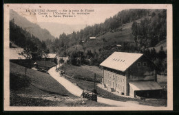 CPA La Giettaz, Sur La Route De Flumet à La Giettaz  - Andere & Zonder Classificatie