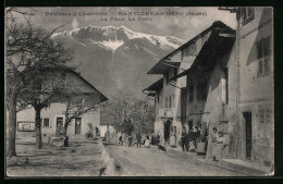 CPA Sainte-Helène-sur-Isère, La Place, La Poste  - Other & Unclassified