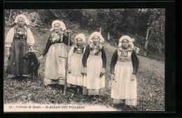 CPA St-Alban-des- Villards, Costumes De Savoie  - Autres & Non Classés