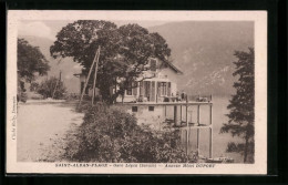 CPA Saint-Alban-Plage, Gare Lèpin, Annexe Hotel Duport  - Andere & Zonder Classificatie