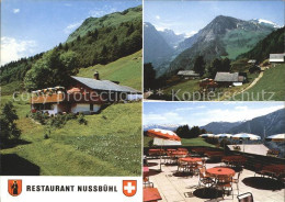 12006476 Braunwald GL Bergrestaurant Nussbuehl Terrasse Alpenpanorama Braunwald  - Sonstige & Ohne Zuordnung