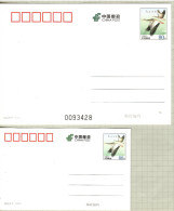 China 2009, 2016, Bird, Birds, Postal Stationary, 2x Pre-Stamped Post Card, MNH** - Sonstige & Ohne Zuordnung