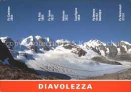 12004236 Diavolezza Piz Cambrena Palue Spinas Bellavista Cras Aguezza Bernina Di - Autres & Non Classés