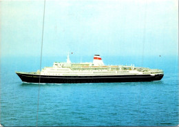 12-5-2024 (4 Z 50) Crsuise Ship - M/S Alexander Pushkin Cruise Ship Postcard (posted To Australia From Vanuatu) - Steamers