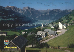 12001276 Amden SG Teilansicht Mit Alpenpanorama Betlis - Andere & Zonder Classificatie