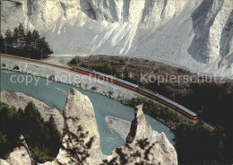 11998966 Rhaetische Bahn Rheinschlucht Flims Eisenbahn - Autres & Non Classés