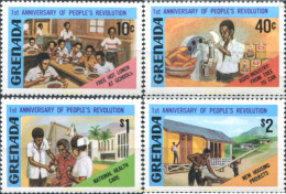 319059 MNH GRANADA 1980 ANIVERSARIO DE LA REVOLUCION POPULAR - Grenada (1974-...)