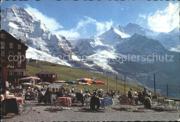 11992906 Kleine Scheidegg Interlaken Moench Jungfrau Gasthof Terrasse Kleine Sch - Autres & Non Classés