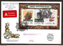 Latvia 1997●Ships Of Baltic Sea●Anchor●Mi Bl 11 R-Cover - Letonia