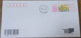 China Covers,"Dragon Horse Spirit" (Suzhou, Jiangsu) Colored Postage Machine Stamp First Day Actual Mail Seal - Enveloppes