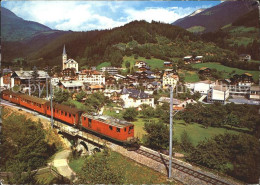 11971516 Fiesch Mit Furka Oberalp Bahn Fiesch - Sonstige & Ohne Zuordnung