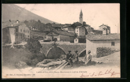 CPA Lanslevillard, Vue Générale Avec L'Église  - Other & Unclassified